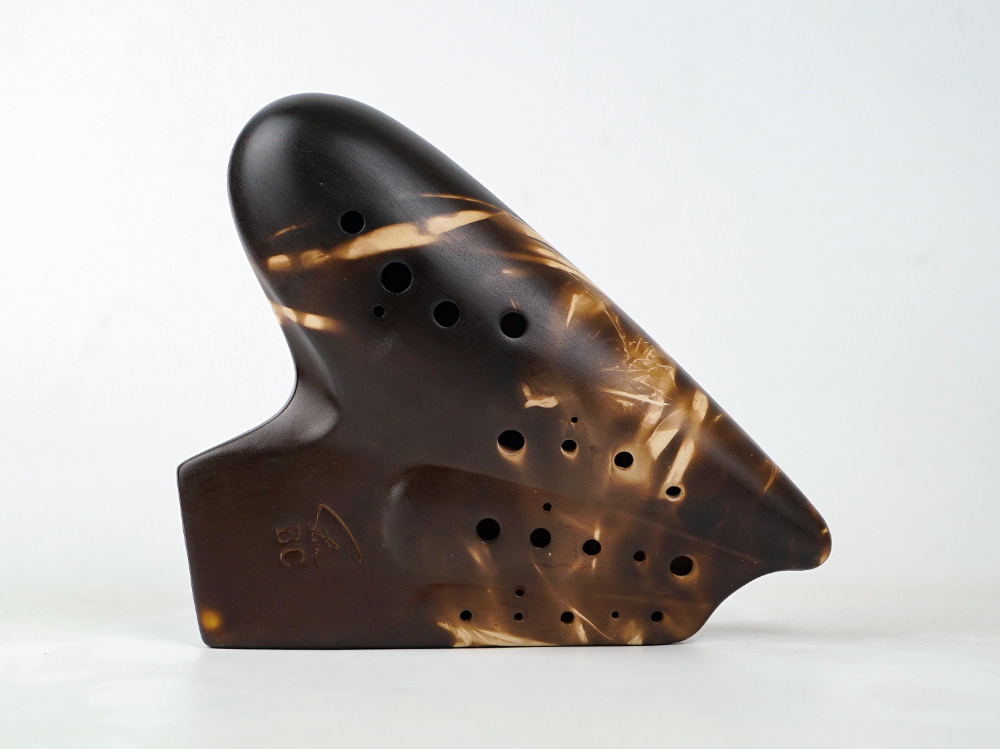 三管普及型熏燒陶笛