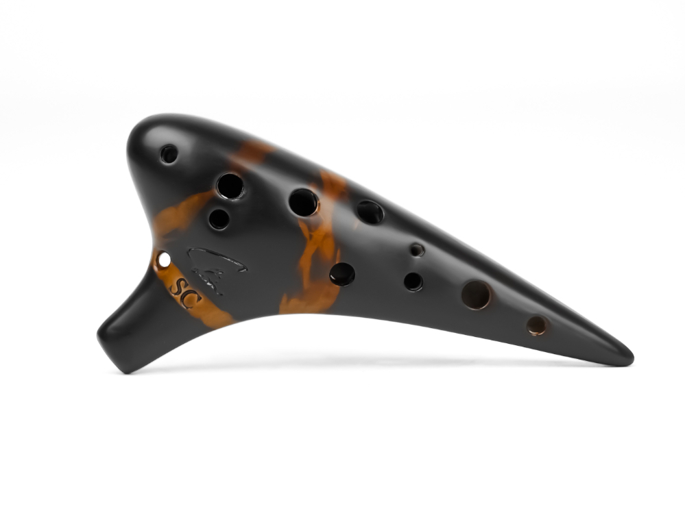 12孔熏燒提升款陶笛