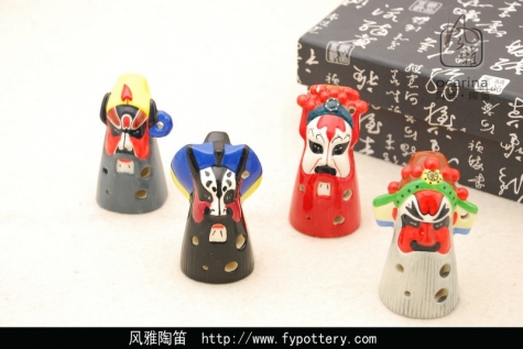 4孔陶笛-京劇臉譜